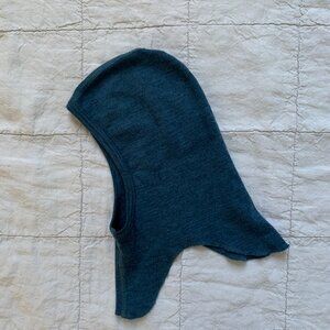 SISKIN | Organic Merino Wool & Silk Balaclava in Deep Ocean